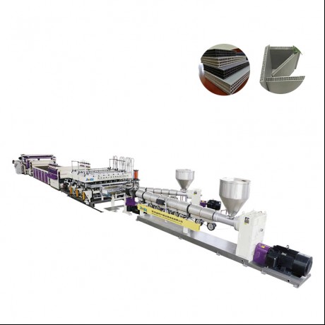 Papan Cithakan Bangunan PP Hollow One Line Extrusion Double Mould