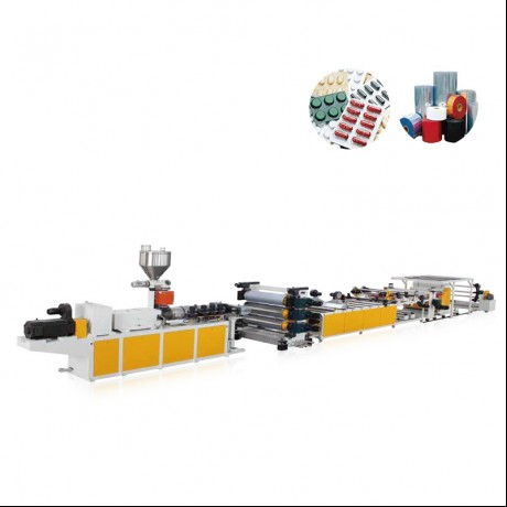 Jalur Ekstrusi Lembar Transparan PVC sing Transparan